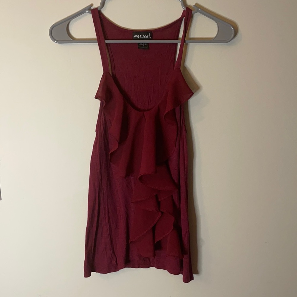 Ruffle tank top